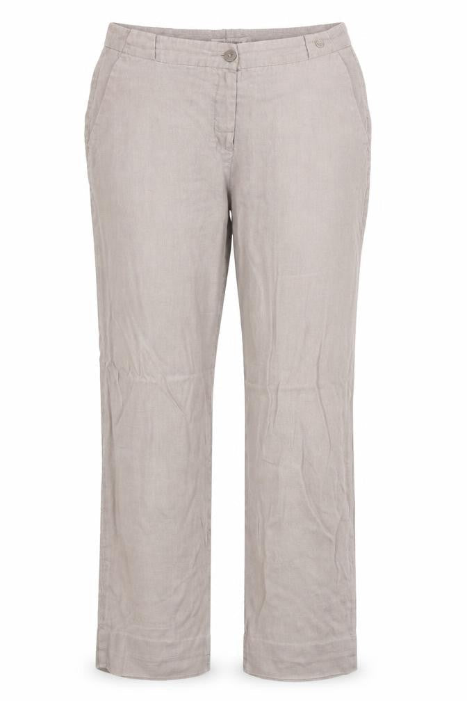 Punt Roma Womens Beige Polyester Trousers Size 12 Regular Zip