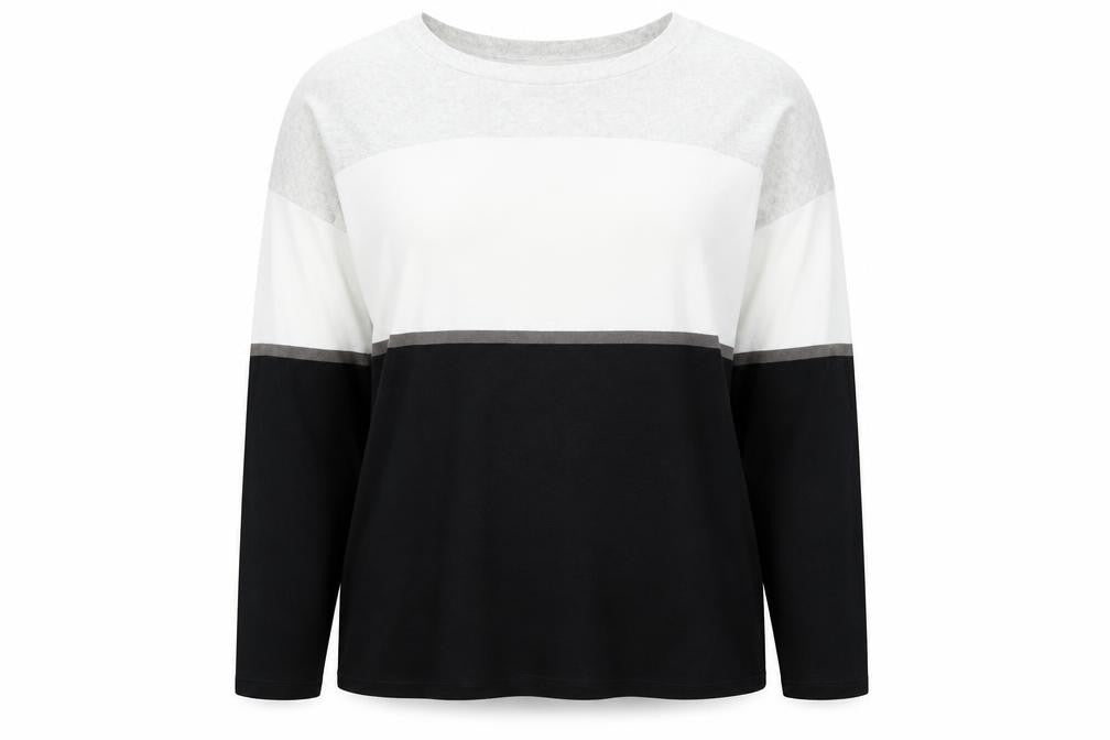 Bonmarché Womens Black Round Neck Polyester Pullover Jumper Size 12