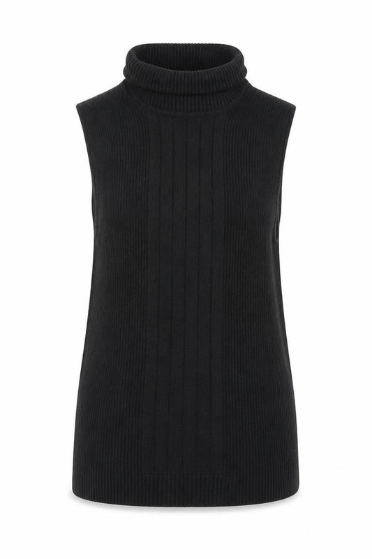 Laundry Industry Womens Black Polyester Basic T-Shirt Size XS Roll Neck