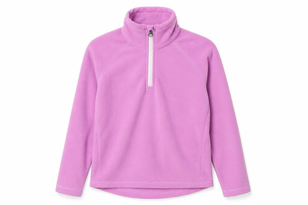 Tenson Womens Pink Polyester Pullover Sweatshirt Size 6 Zip