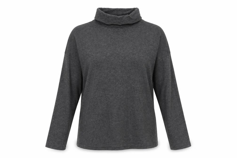 New Look Womens Grey Polyester Basic T-Shirt Size 12 One Shoulder