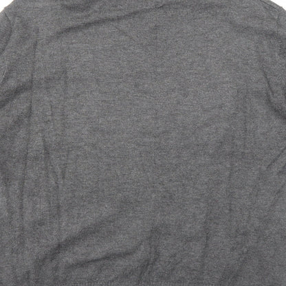 Saloos Womens Grey Roll Neck Viscose Pullover Jumper Size M