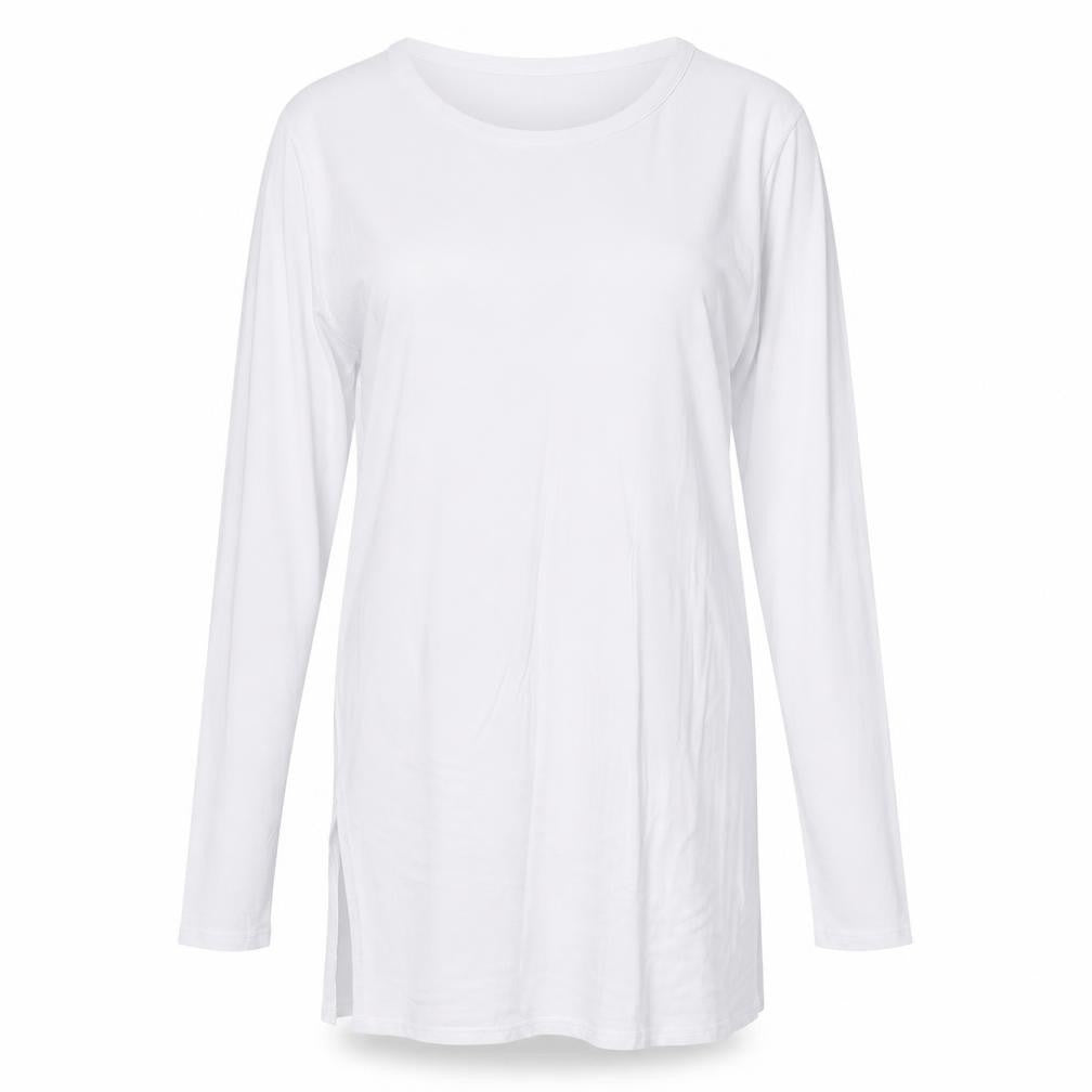 Missguided Womens White Viscose Basic T-Shirt Size 6 Round Neck - Open Back