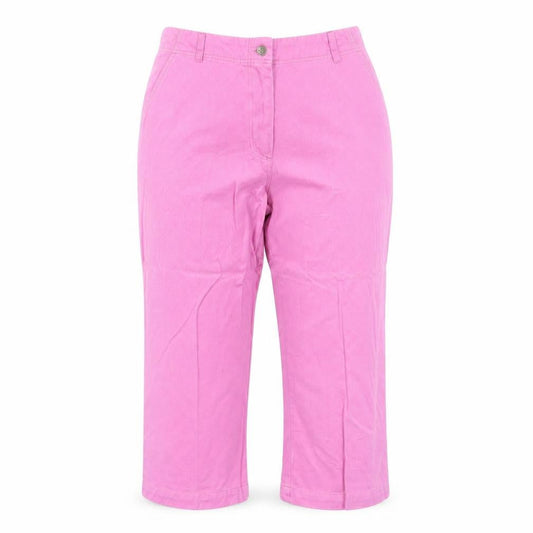 Chatham Womens Pink Cotton Trousers Size 14 Regular Zip