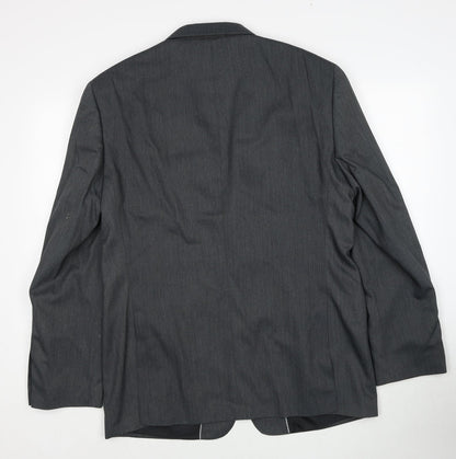 Charlton Grey Mens Grey Polyester Jacket Suit Jacket Size 42 Regular
