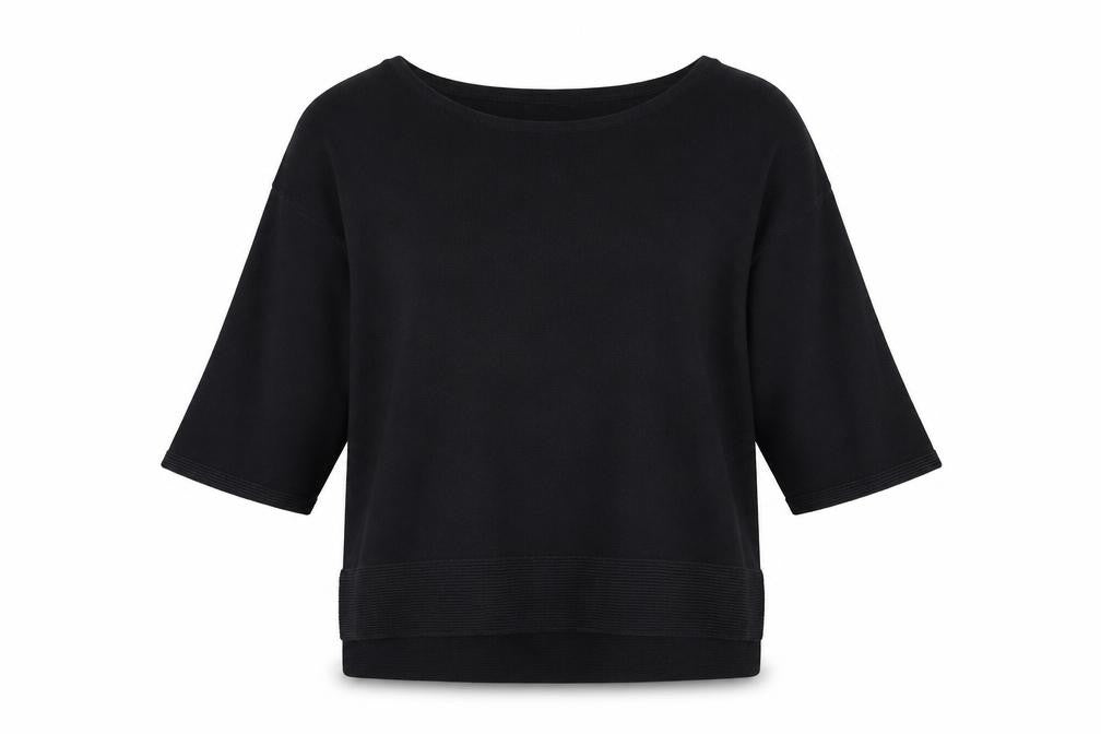 NEXT Womens Black Round Neck Cotton Pullover Jumper Size 12