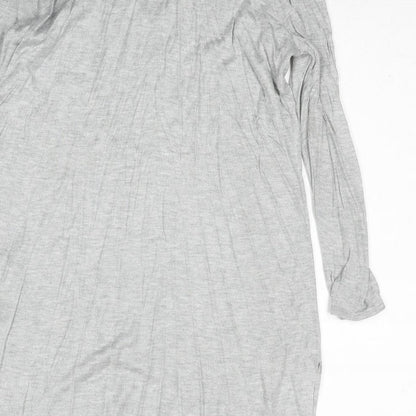 H&M Womens Grey V-Neck Viscose Pullover Jumper Size S Pullover