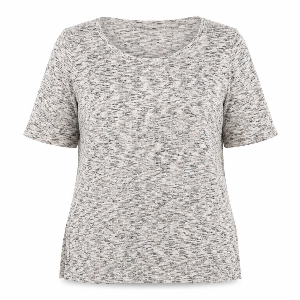 M&Co Womens Beige Scoop Neck Viscose Pullover Jumper Size 14