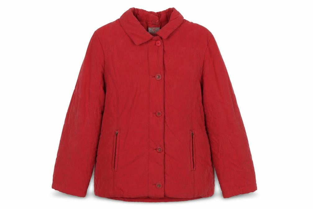 E-vie Womens Red Jacket Size 14 Button