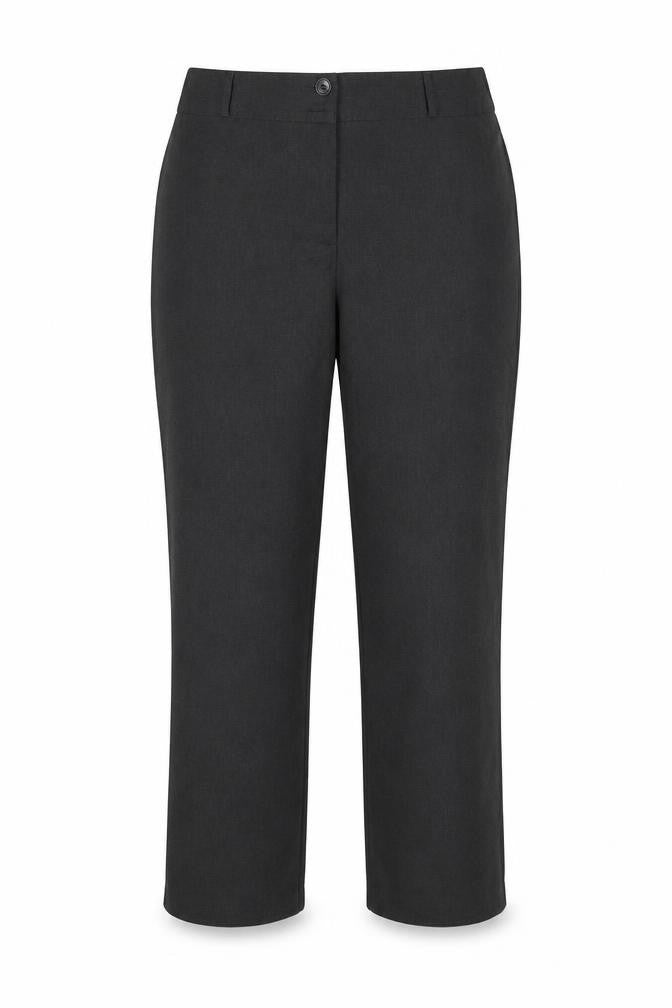 Papaya Womens Grey Polyester Trousers Size 14 Regular Zip