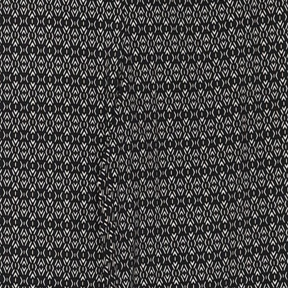 New Look Womens Black Geometric Viscose Trousers Size 8 Regular Zip