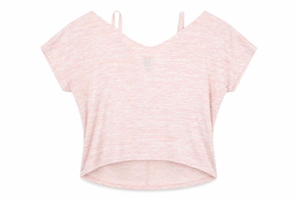 New Look Womens Pink Viscose Basic Blouse Size M V-Neck