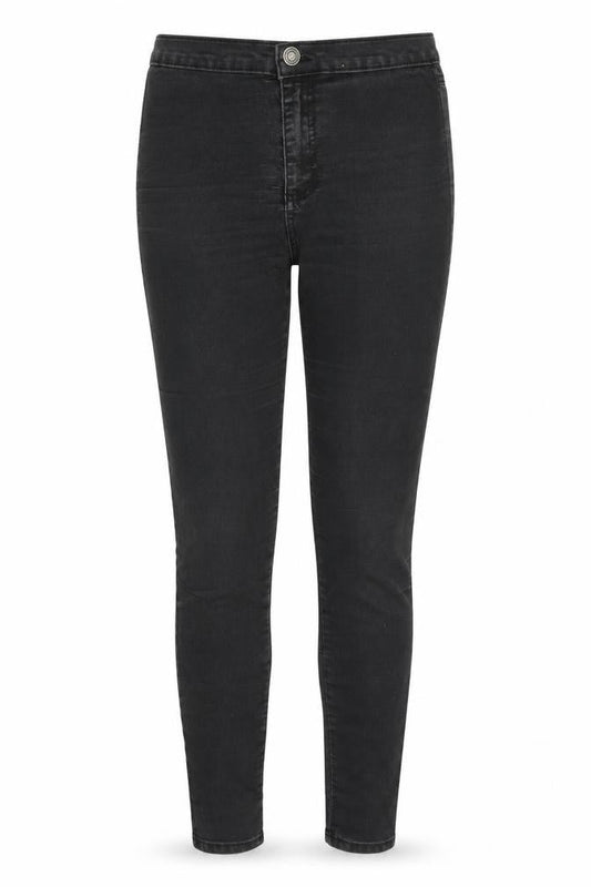 Denim & Co. Womens Black Cotton Skinny Jeans Size 8 Regular Zip