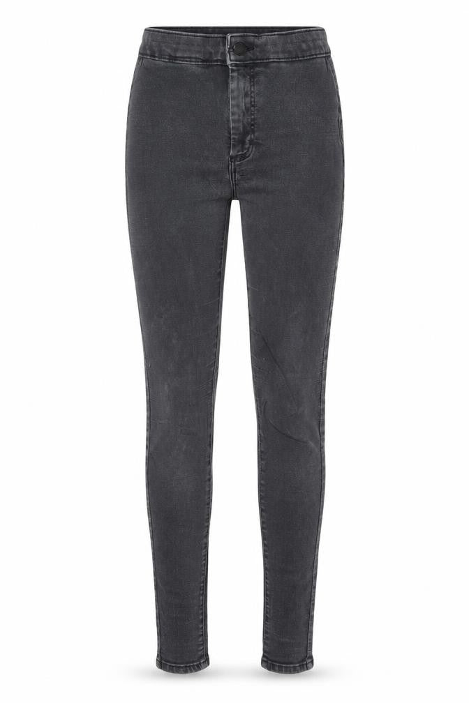 Topshop Womens Black Cotton Skinny Jeans Size 26 in L32 in Regular Zip