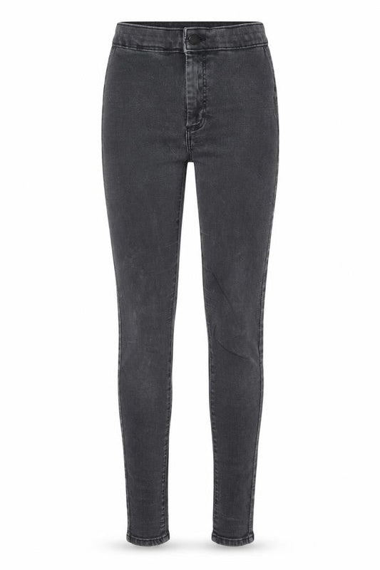 Topshop Womens Black Cotton Skinny Jeans Size 26 in L32 in Regular Zip