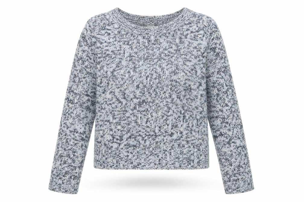 Divided Womens Blue Round Neck Acrylic Pullover Jumper Size S