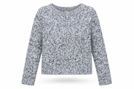 Divided Womens Blue Round Neck Acrylic Pullover Jumper Size S