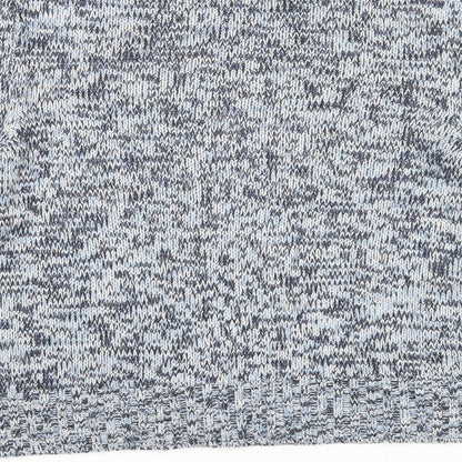 Divided Womens Blue Round Neck Acrylic Pullover Jumper Size S
