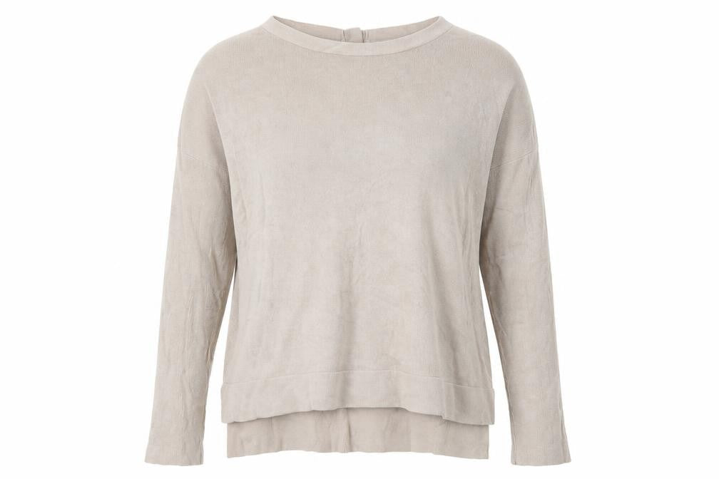 Marks & Spencer Womens Beige Round Neck Acrylic Pullover Jumper Size 8