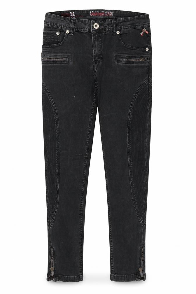 Wear for Love Womens Black Cotton Skinny Jeans Size 10 Regular Zip