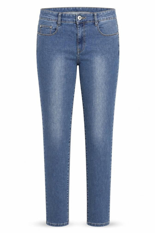 Womens Blue Cotton Skinny Jeans Size 29 in Regular Zip