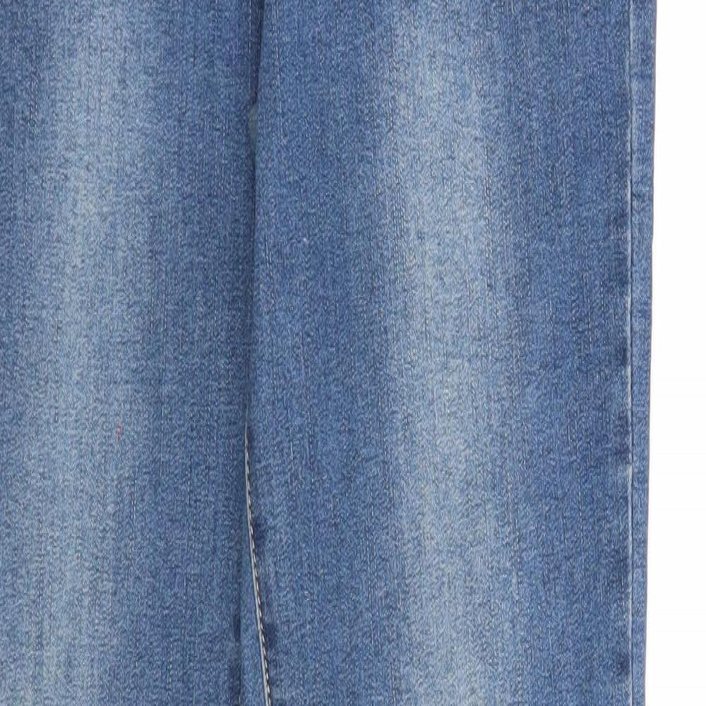 Preworn Womens Blue Cotton Skinny Jeans Size 29 in Regular Zip