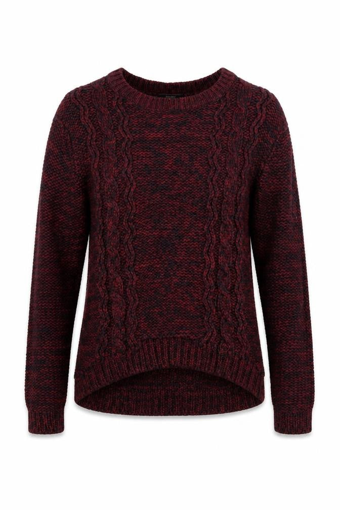 Therapy Womens Purple Round Neck Acrylic Pullover Jumper Size S