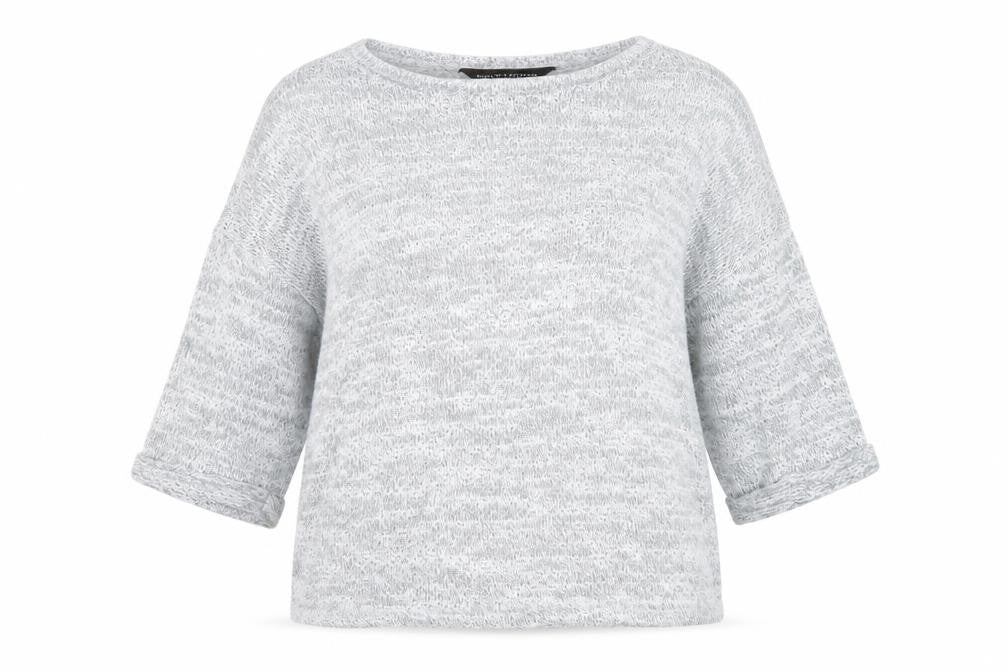 Dorothy Perkins Womens Grey Round Neck Polyester Pullover Jumper Size 8