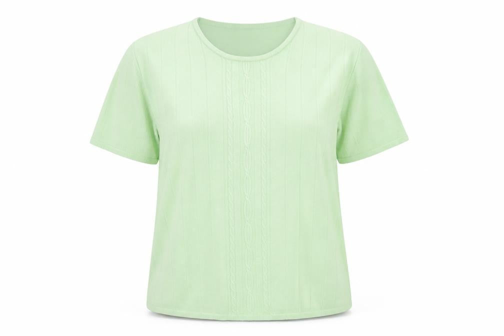 Lauren Taylor Womens Green Round Neck Acrylic Pullover Jumper Size M - Size M/L