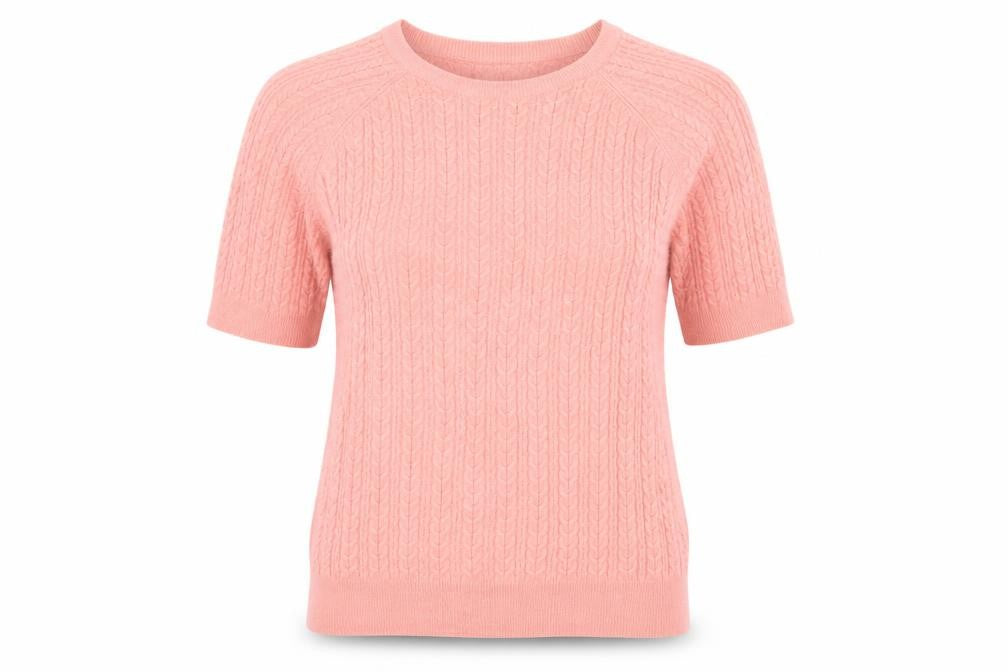 Papaya Womens Pink Round Neck Acrylic Pullover Jumper Size 14