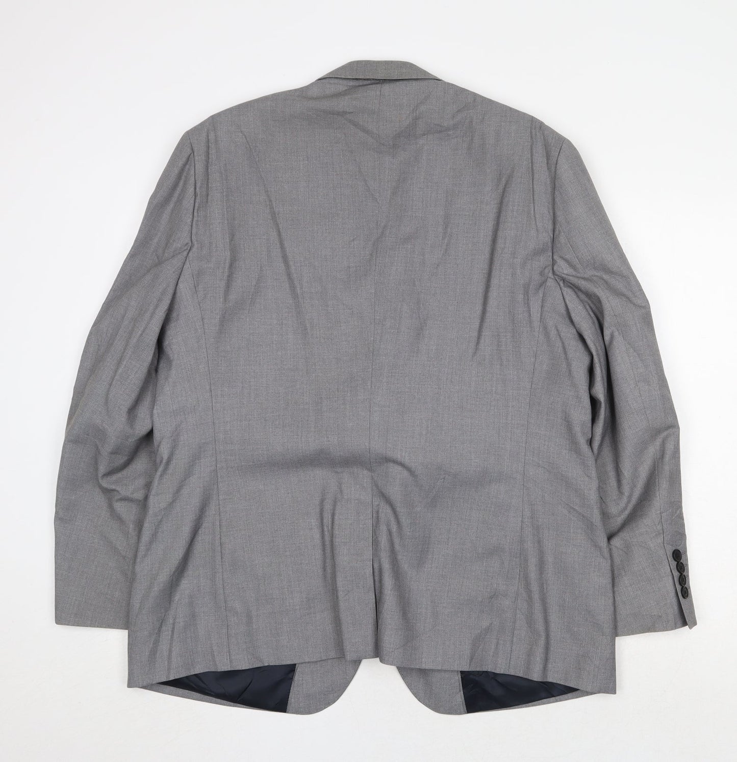 Tailor & Cutter Mens Grey Polyester Jacket Suit Jacket Size 44 Regular