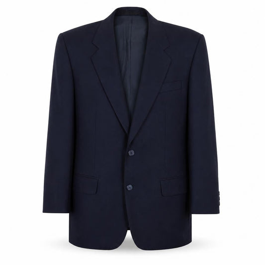 The Label Mens Blue Wool Jacket Suit Jacket Size 40 Regular