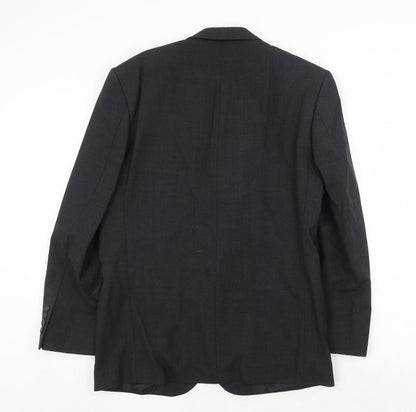 Armando Mens Grey Wool Jacket Suit Jacket Size 38 Regular