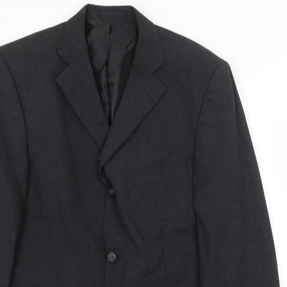 Armando Mens Grey Wool Jacket Suit Jacket Size 38 Regular