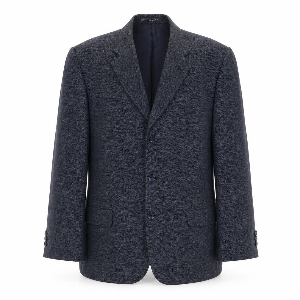 Greenwoods Mens Blue Wool Jacket Suit Jacket Size 44 Regular