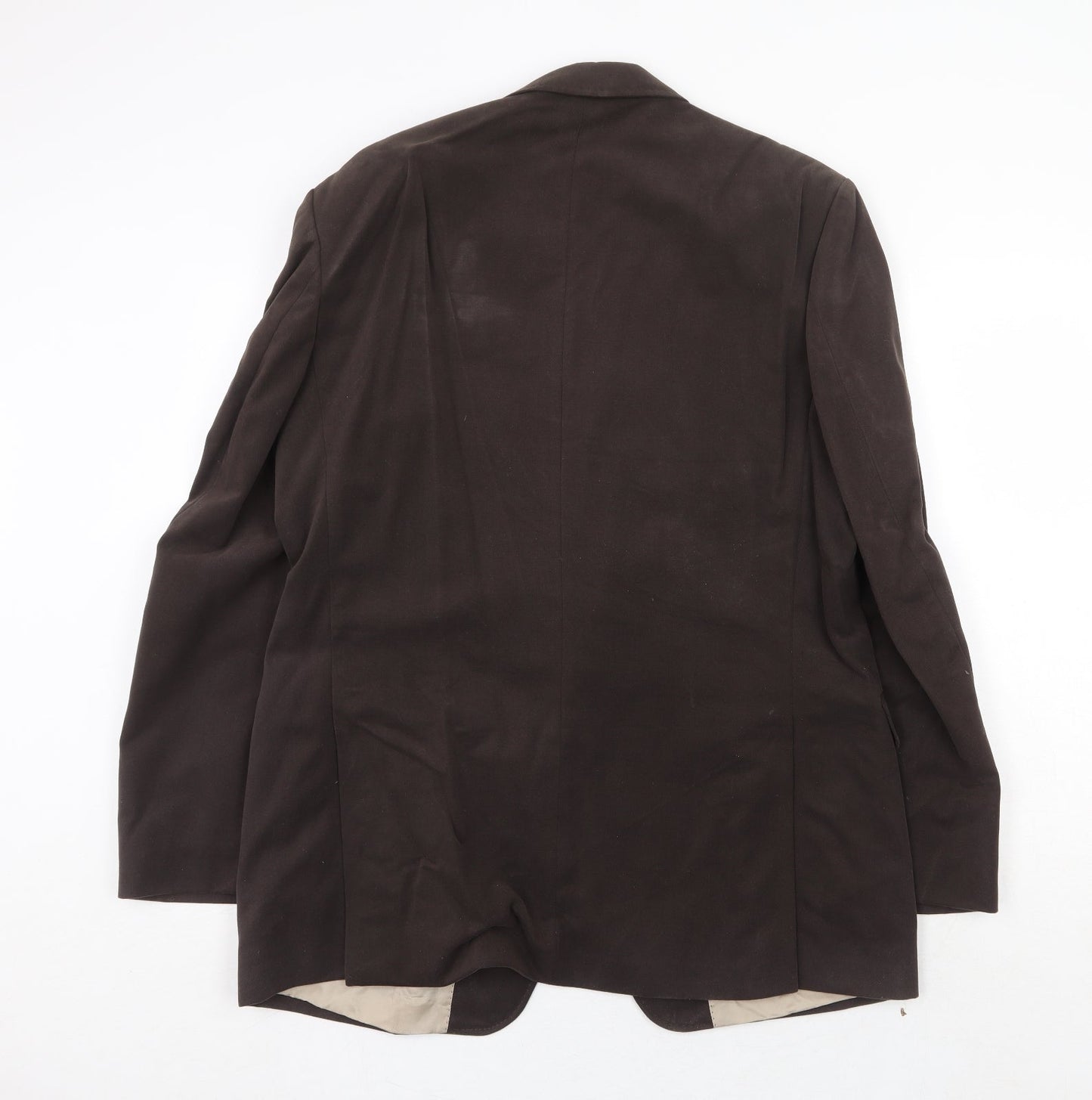 Marks and Spencer Mens Brown Cotton Jacket Blazer Size 42 Regular