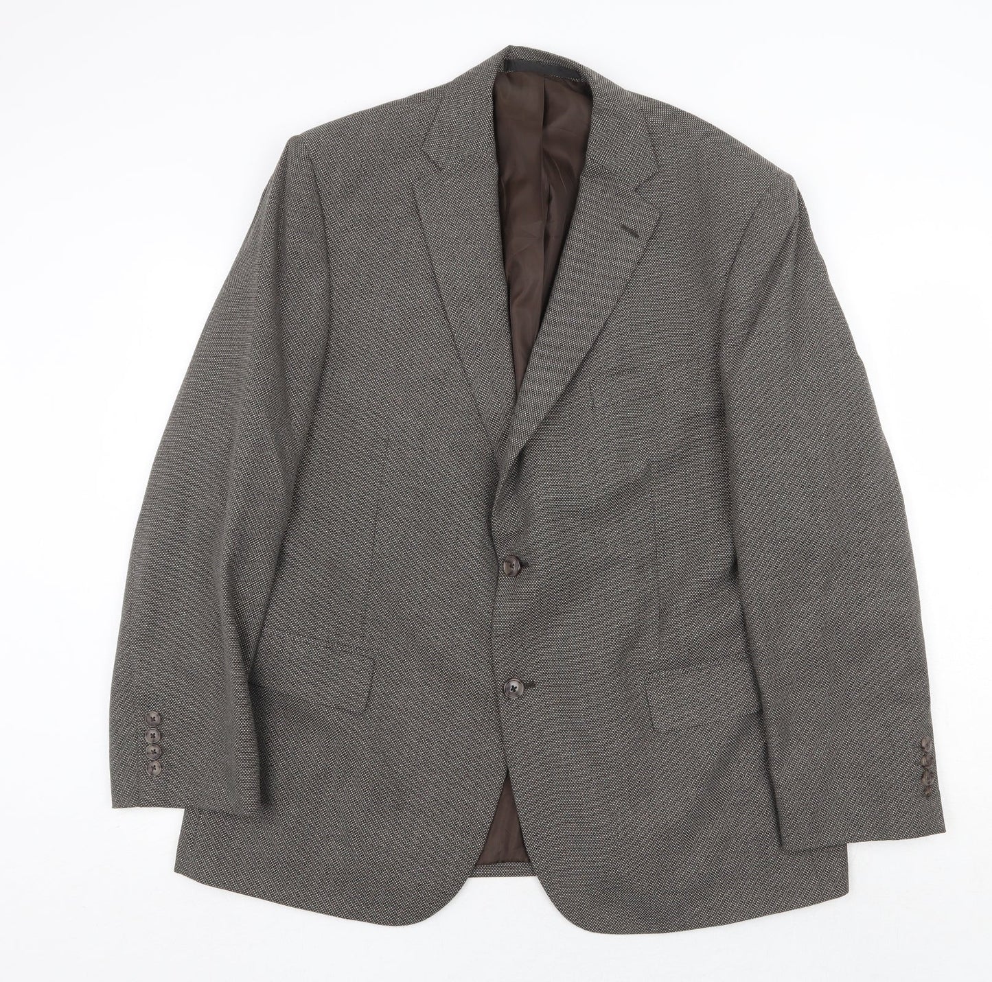 Marks and Spencer Mens Grey Polyester Jacket Suit Jacket Size 44 Regular