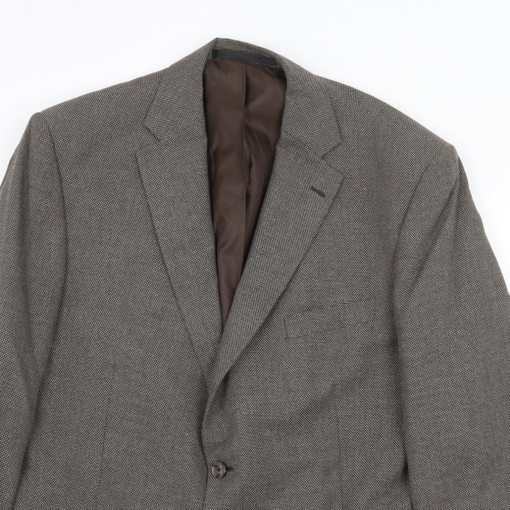 Marks and Spencer Mens Grey Polyester Jacket Suit Jacket Size 44 Regular