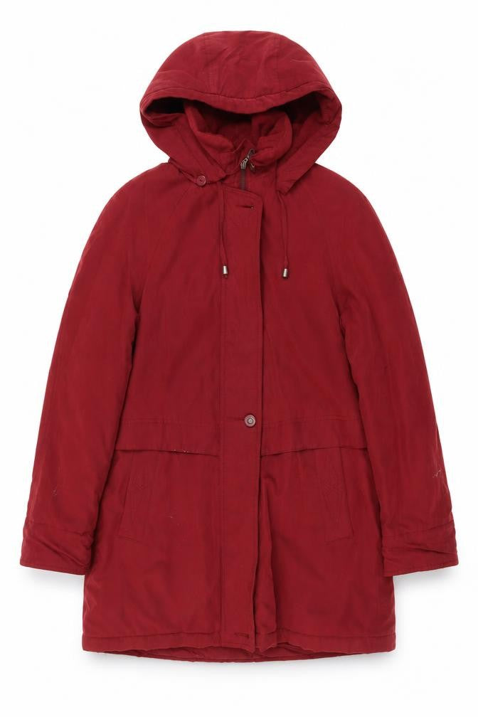 Bonmarché Womens Red Rain Coat Coat Size S Zip