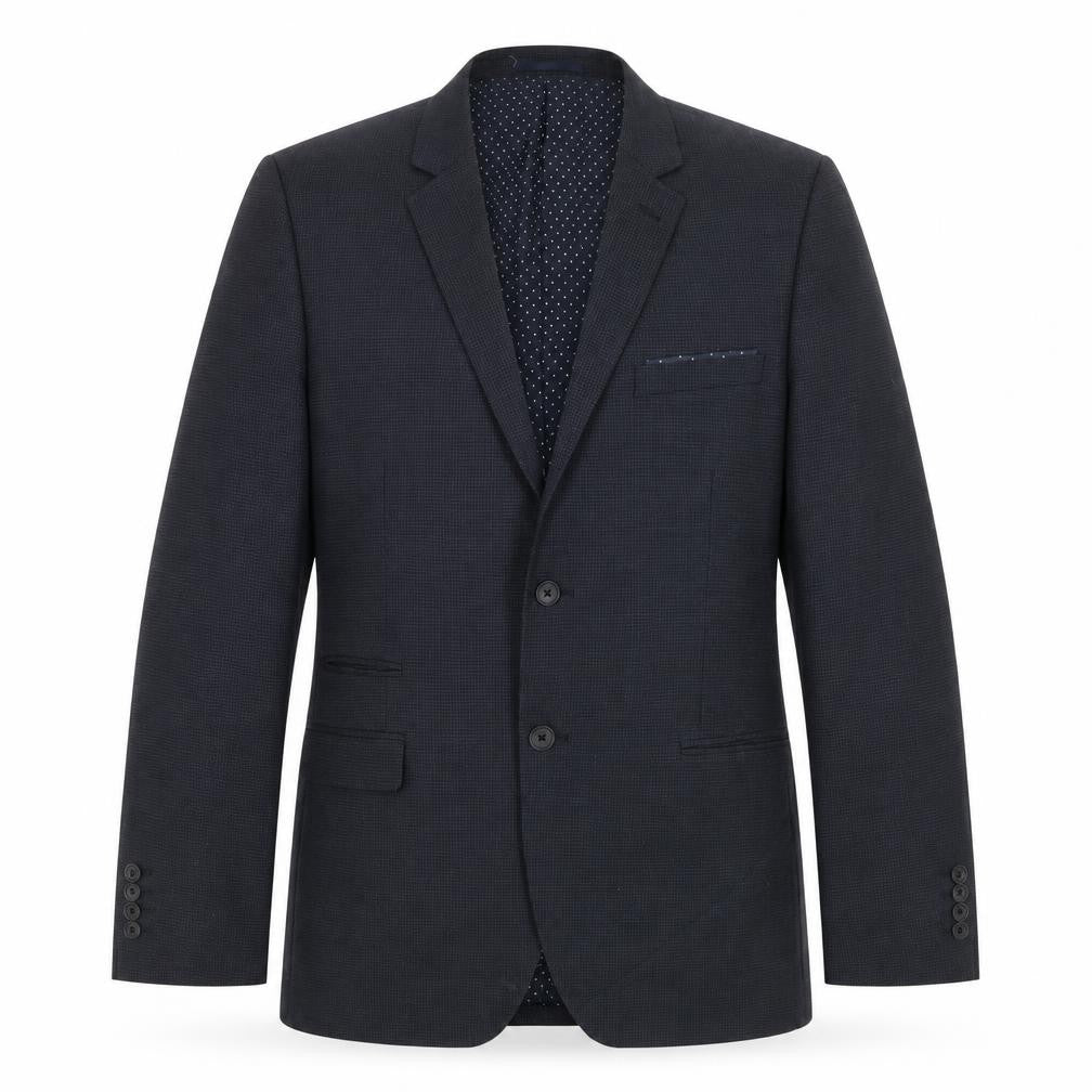TU Mens Blue Polyester Jacket Suit Jacket Size 44 Regular