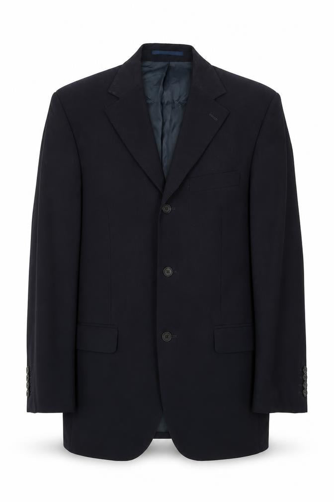 Blazer Mens Blue Wool Jacket Suit Jacket Size 38 Regular