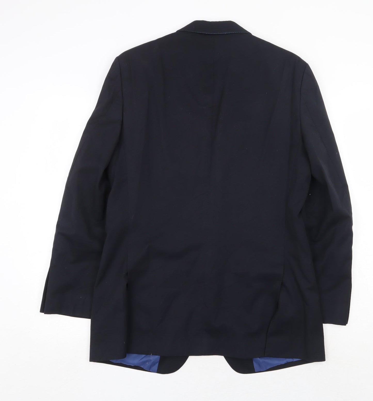 Marks and Spencer Mens Blue Polyester Jacket Suit Jacket Size 38 Regular