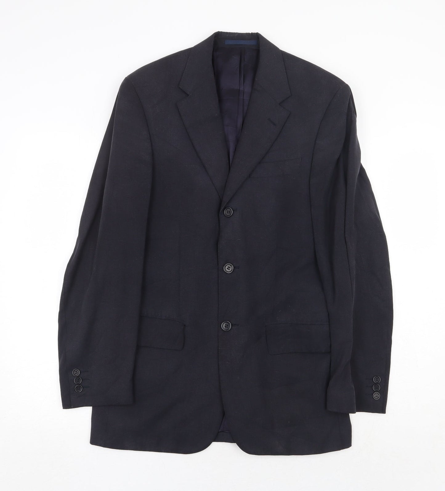 Ultimo Mens Blue Polyester Jacket Suit Jacket Size 36 Regular