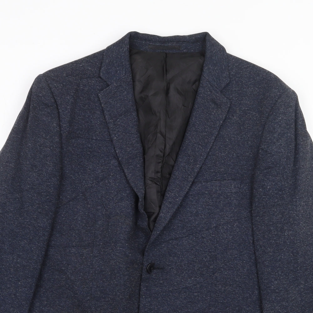 Burton Mens Blue Polyester Jacket Blazer Size M Regular
