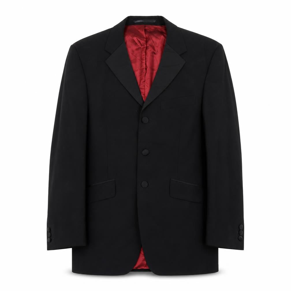 Burton Mens Black Polyester Jacket Suit Jacket Size 38 Regular