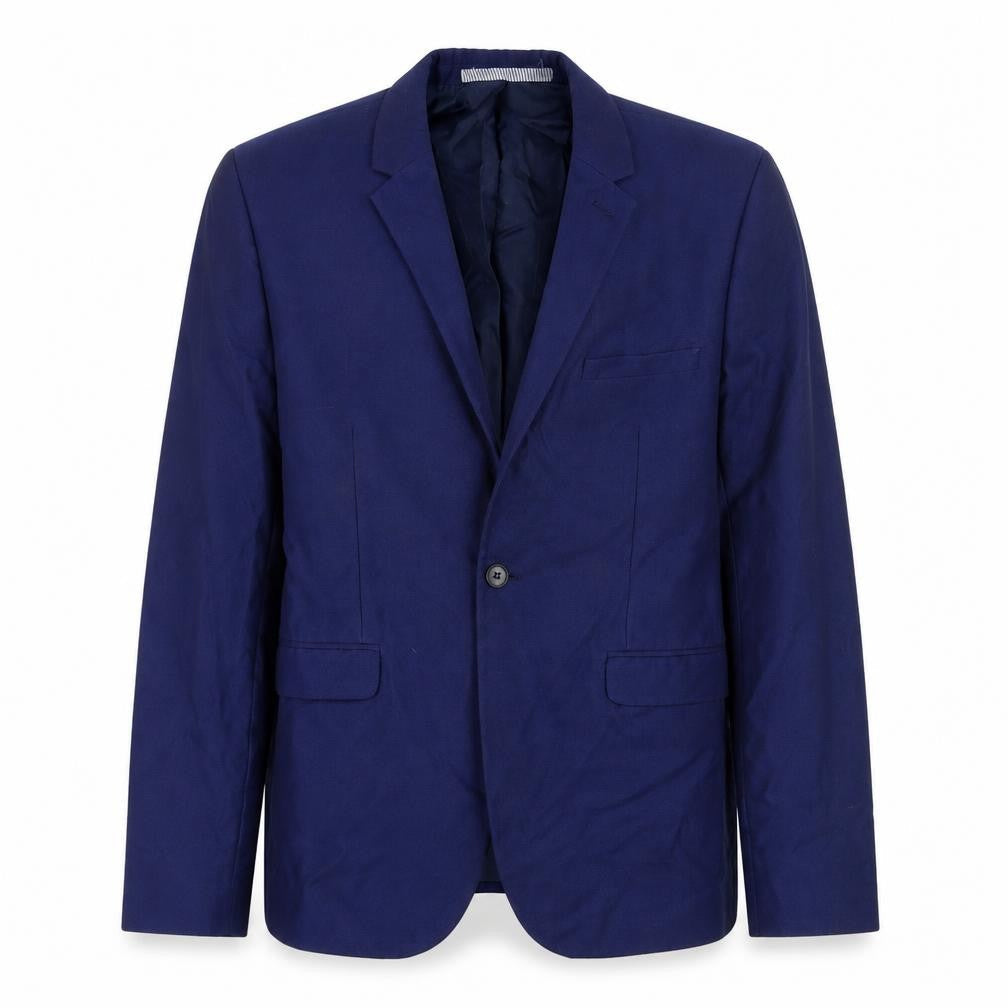 Burton Mens Blue Polyester Jacket Blazer Size 40 Regular