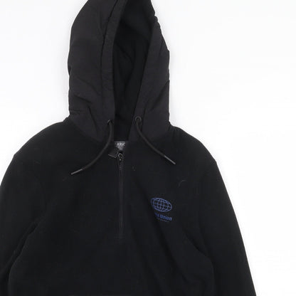 Primark Mens Black Polyester Pullover Hoodie Size XS