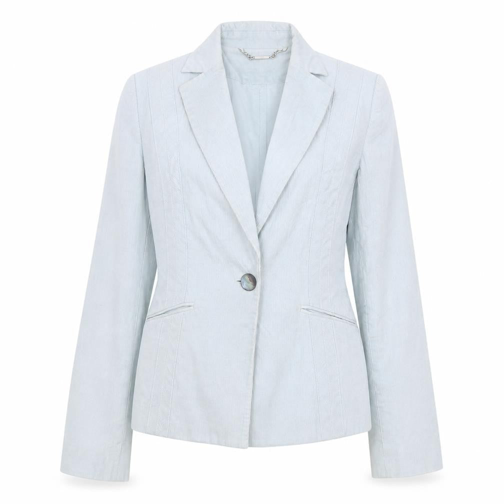 MNG Womens Blue Jacket Size 8 Button