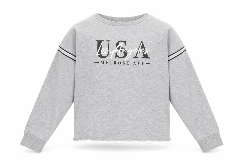 Primark Girls Grey Polyester Pullover Sweatshirt Size 12-13 Years Pullover - Los Angeles USA
