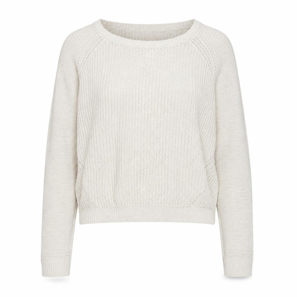 Topshop Womens Ivory Round Neck Acrylic Pullover Jumper Size 14